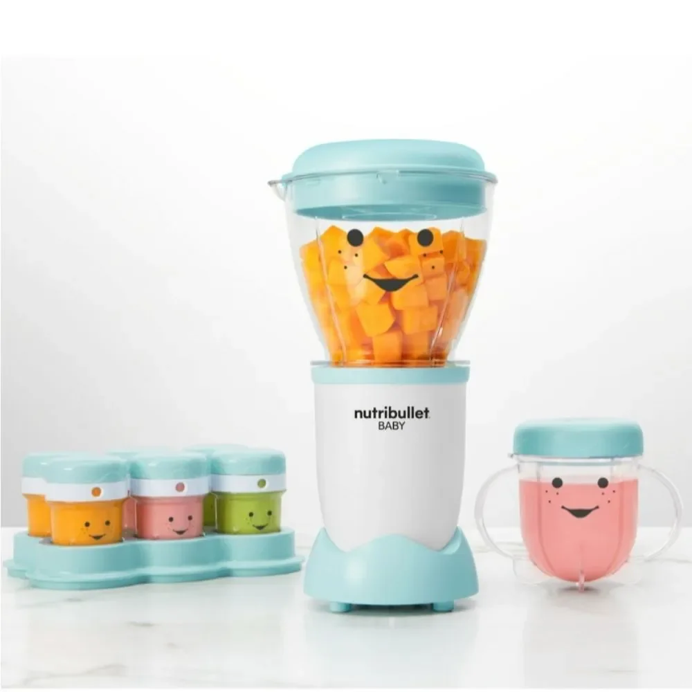 Nutribullet Baby Mini Blender in Light Blue - Baby Food Maker
